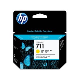 HP CZ136A (711) Sarı 3 Lü Paket 29 ML Geniş Format Mürekkep Kartuşu