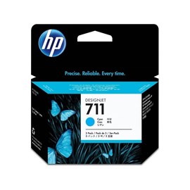 HP CZ134A (711) 29 Ml 3 Lü Paket Geniş Format Camgöbeği(Mavi) Mürekkep Kartuş