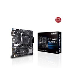 ASUS PRIME A520M-E DDR4 4600MHz  mATX AM4 Amd 64 GB HDMI ANAKART 
