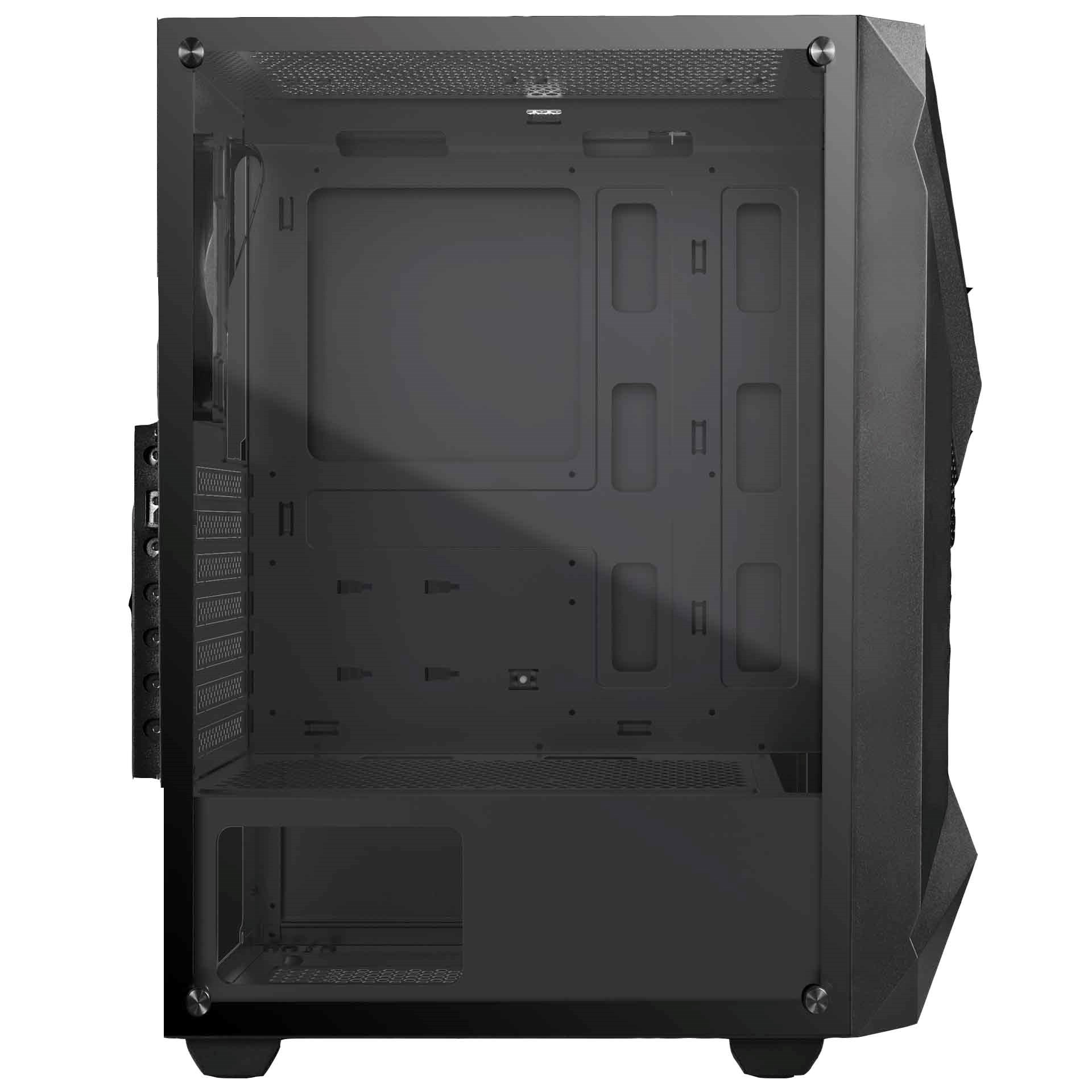 GAMDIAS ATHENA E1 ELITE 500W 2x12CM FAN TEMPERED GLASS ARGB ATX KASA