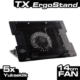 TX ErgoStand TXACNBERGST 14cm Led Fanlı 5 Kademe 2XUSB 9-17" Notebook Soğutucu/Stand TXACNBERGST