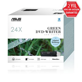 Asus DRW-24D5MT 24X Dahili DVD Yazıcı Kutulu, M-Disc destekli, Siyah Optik Sürücü