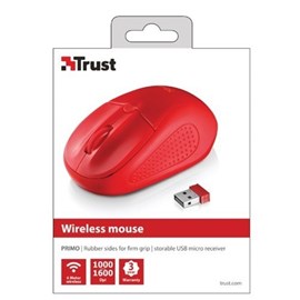 TRUST 20787 Primo Kablosuz Kırmızı Mouse