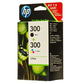 HP CN637EE (300) 200/165 Sayfa Siyah Üç Renkli 2 Li Paket Mürekkep Kartuşları