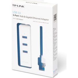 TP-LINK UE330 Usb 3.0 3 Port Hub ve Gigabit Ethernet İkisi Bir Arada Usb Adaptör