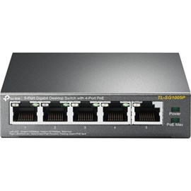 TP-LINK TL-SG1005P 5 Port 10/100/1000Mbps Gigabit Masaüstü 4 Port PoE Yönetilemez Switch