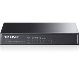 TP-LINK TL-SF1008P 8 Port 10/100Mbps + 4Port PoE Masaüstü Yönetilemez Switch
