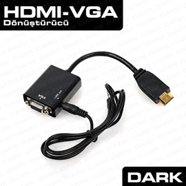 DARK DK-HD-AHDMIXVGA Dijital Hdmı To Analog Vga Ve Ses Aktif Dönüştürücüsü