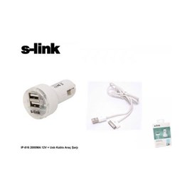S-Lınk Ip-816 2000Ma 12V + Usb Kablo Araçtan