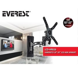 Everest LCD-HR616 10-32 Hareketli Lcd Tv Askı Aparatı