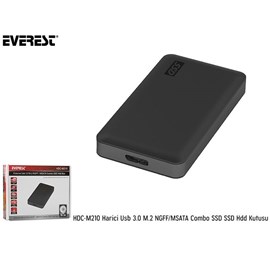 Everest HDC-M210 Harici Usb 3.0 M.2 NGFF/MSATA Combo SSD SSD Hdd Kutusu