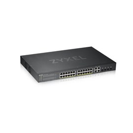 ZYXEL GS1920-24HP V2 24Port 100/1000 + 4xDUALSFP L2 Yönetilebilir Poe Switch (375 W)