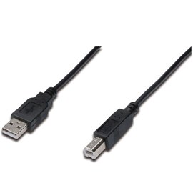 Digitus AK-300102-018-S 1.8m USB Yazıcı Kablosu TYPE-A TO TYPE-B Kablo Siyah