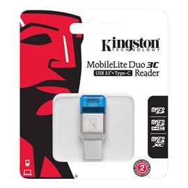 KINGSTON MobileLite Duo 3C USB3.1/TYPE-C (FCR-ML3C) Kart Okuyucu