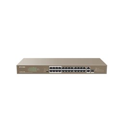 IP-COM F1126P-24-250W 24 Port Yönetilemez PoE Switch