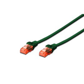 Digitus DK-1617-050 5 mt UTP CAT6 Patch Kablo Yeşil  Cu, LSZH AWG 26/7