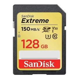 Sandisk Extreme C10  128GB SDXC Card 150MB/s UHS-I U3 Hafıza Kartı SDSDXV5-128G-GNCIN