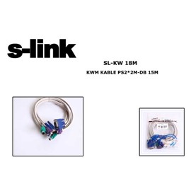 S-Link SL-KVM18M 1.8M P/S2- KVM Switch Çoklayıcı Kablo