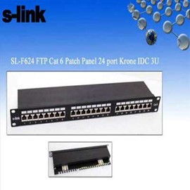 S-LINK SL-P624 UTP CAT6 24  Port Patch Panel