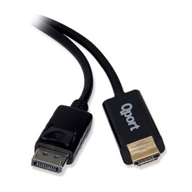 Qport Q-Dph Display Port(M) To HDMI(M) 1.8 Mt Dönüştürücü Kablo