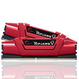 GSKILL 32GB (2x16GB) RipjawsV Kırmızı DDR4 3000MHz CL16 1.35V Dual Kit Ram(F4-3000C16D-32GVRB)