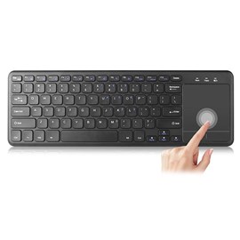 Everest EKW-155 ToucPad Mouse Q + Kablosuz Siyah Klavye