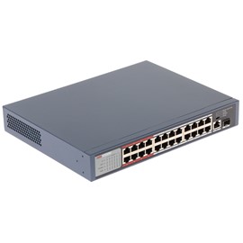 HIKVISION DS-3E0326P-E/M(B) 24 PORT 10/100 24 PORT POE+ 1X UPLINK + 1XSFP RACK MOUNT SWITCH 230W