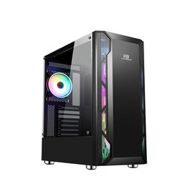 POWER BOOST VK-G3701B 550w 80+ USB 3.0 ATX, ARGB Fan, Mesh+Stirp Siyah Oyuncu Kasa