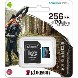 KINGSTON 256GB mSD CanvasGo+ SDCG3/256GB Micro SD Kart ve Okuyucusu