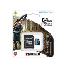 KINGSTON 64GB mSD Canvas Go+ SDCG3/64GB MICRO SD KART