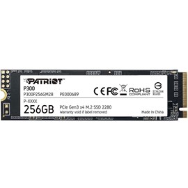 PATRIOT 256GB P300 M.2 2280 PCIE Gen3 x 4 1700MBS/1100MBS Flash SSD P300P256GM28