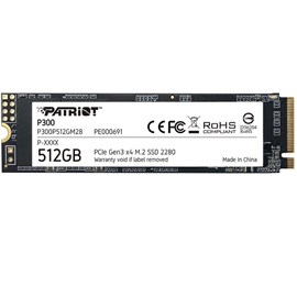 PATRIOT 512GB P300 M.2 2280 PCIE Gen3 x 4 Flash SSD P300P512GM28