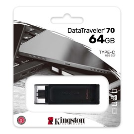 KINGSTON DataTraveler 70 64GB Usb-C USB Bellek (DT70/64GB)