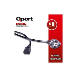 QPort Q-POW5 5 Metre Power Kablo