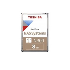 TOSHIBA 8TB N300 7200RPM 3.5 SATA3 128MB HDWG180UZSVA NAS Systems HARD DİSK