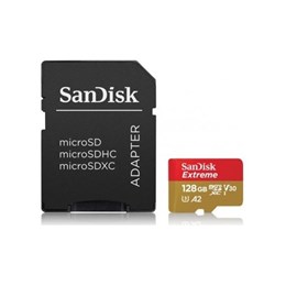SANDISK 128GB MICRO SD EXTREME SDSQXA1-128G-GN6MN 128GB 160MB/S MICRO SD KART FOR AKSİYON KAMERASI VE DRONE