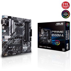 ASUS PRIME B550M-A AMD B550 Soket AM4 Ryzen DDR4 4600MHz OC M2 Anakart