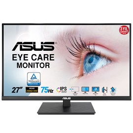 ASUS VA27AQSB 27" IPS FREESYNC 2560x1440 1MS 75HZ DP HDMI USB X2 MM VESA LED MONITOR