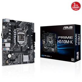 Asus Prime H510M-K Inte LGA1200 DDR4 3200MHz Vga/Hdmi M2 microATX Anakart