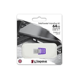 Kingston DTDUO3CG3/64GB DataTraveler microDuo 3C 64GB USB Flash Bellek