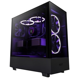 NZXT H5 Elite Edition CC-H51EB-01 Premium Compact Mid-Tower Siyah ATX Kasa (PSU Yok)