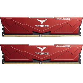 Team T-Force VULCAN Red 32GB(2x16GB) DDR5 6000Mhz CL38 (FLRD532G6000HC38ADC01) PC Ram