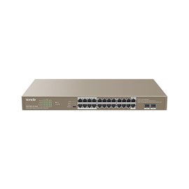 TENDA TEG1126P-24-410W 24 Port 24GE+2SFP Gigabit Ethernet POE Switch