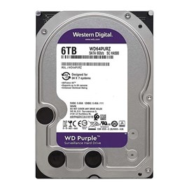 WD Purple 6TB 3.5" 5400RPM 256MB SATA3 WD64PURZ 7x24 Güvenlik Kamerası Diski