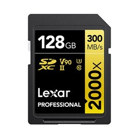 Lexar LSD2000128G-BNNNG Professional 2000x 128GB SDXC Hafıza Kartı