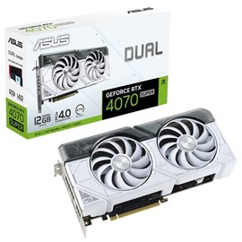 Asus DUAL-RTX4070S-12G-WHITE Nvidia GeForce RTX 4070 12GB GDDR6X 192Bit Ekran Kartı