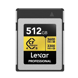 Lexar LCXEXP4512G-RNENG Professional GOLD CFexpress 512GB Type B Hafıza Kartı