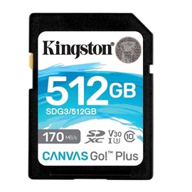 Kingston SDG3/512GB Canvas Go Plus 512GB SD Hafıza Kartı