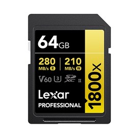 Lexar LSD1800064G-BNNNG Professional 1800x 64GB SDXC Hafıza Kartı