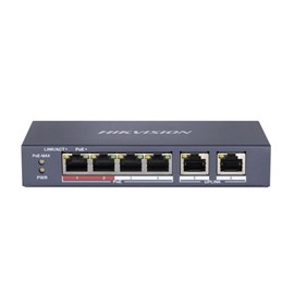 Hikvision DS-3E0106P-E/M 4 Port Yönetilemez POE Switch